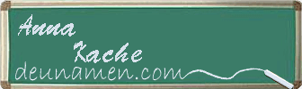 Anna Kache Visitenkarte
